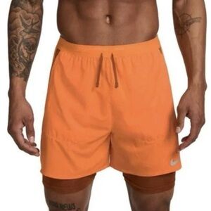 Nike Dri-FIT Stride Hybrid 5" Running Shorts 'Orange' DM4757-885 Large